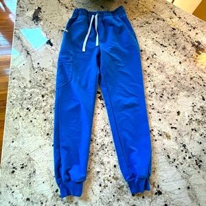 Figs Royal Blue Jogger Scrubs - Size XS